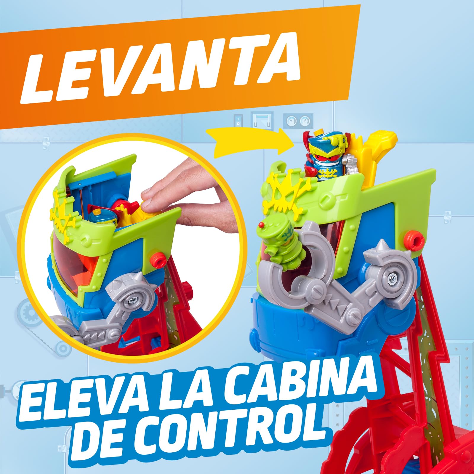 SUPERTHINGS KAZOOM Power – Mr. King Truck. Camión de la Serie de TV “Kazoom Power”. Contiene Vehículo, 1 Figura Exclusiva, 4 Robotoxics, 1 Disparador y 3 Proyectiles