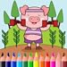 Coloring Book Pig