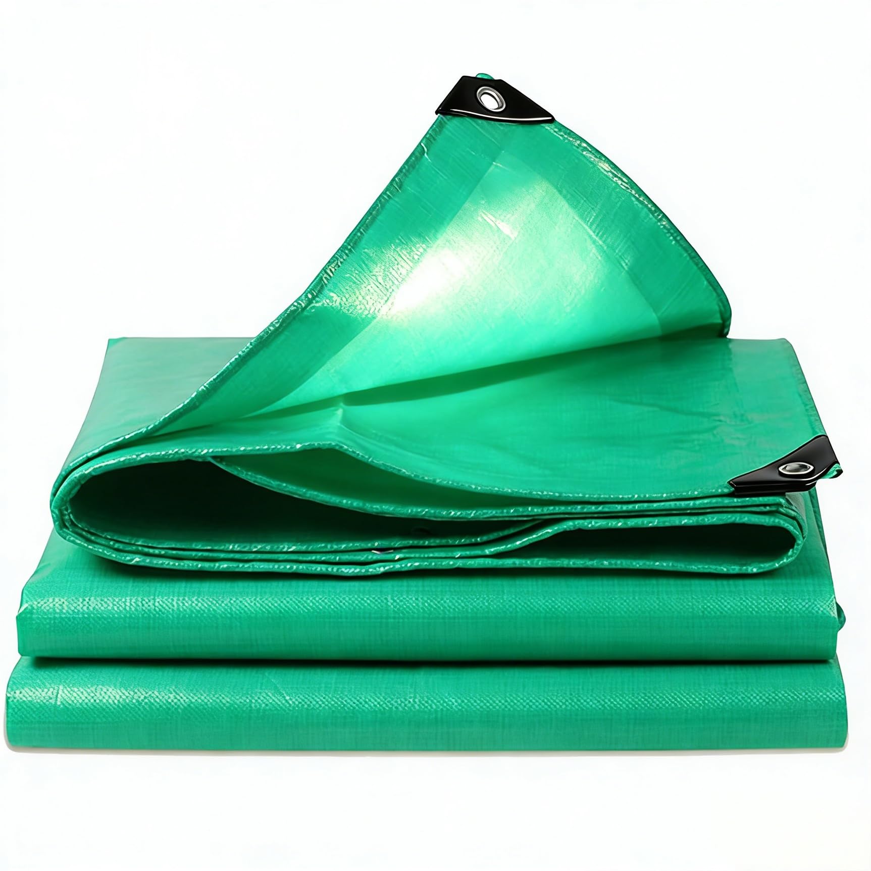 Lona de protección verde 160x450 cm en polietileno impermeable para jardín