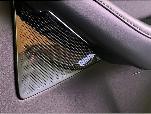 Miniatura 6 de Beautost Ajuste para Mazda CX-30 CX30 2020 2021 2022 2022 2023 2024 2025 puerta altavoz cubierta de panel de sonido (negro)