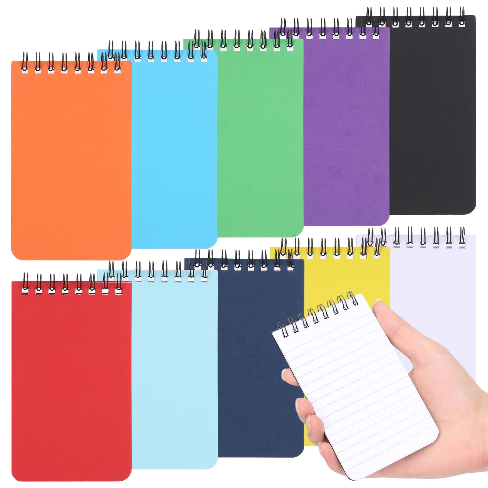 10 Pack Pocket Notebook, Small Notebook, Mini notebook, A7 Pocket Notepad