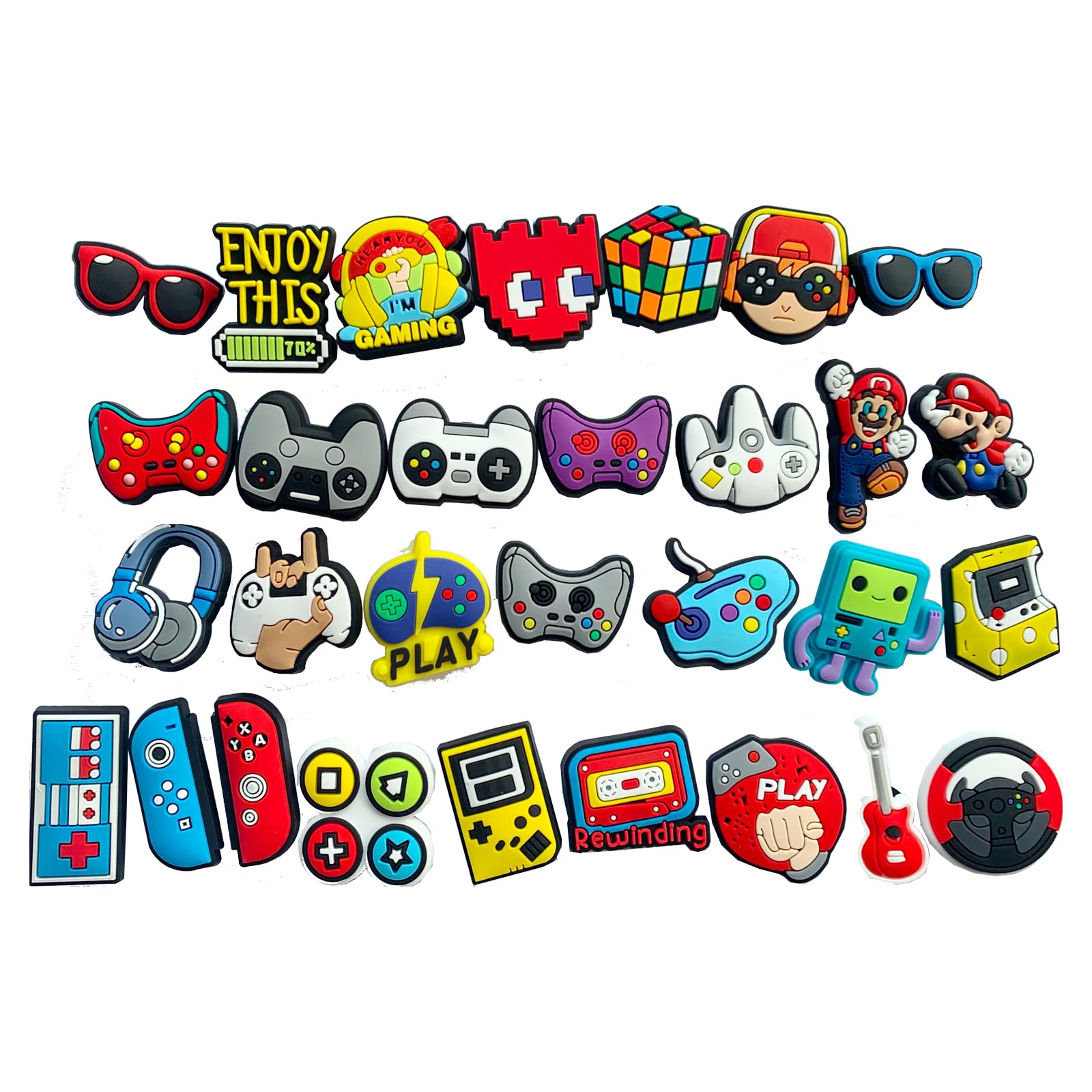 Sponsored Ad – Shoe Decoration Charms for Crocs – ARAJON 30, 50, 100 Pieces Random Aesthetic Summer Shoe Charms for Adults Boys Girls