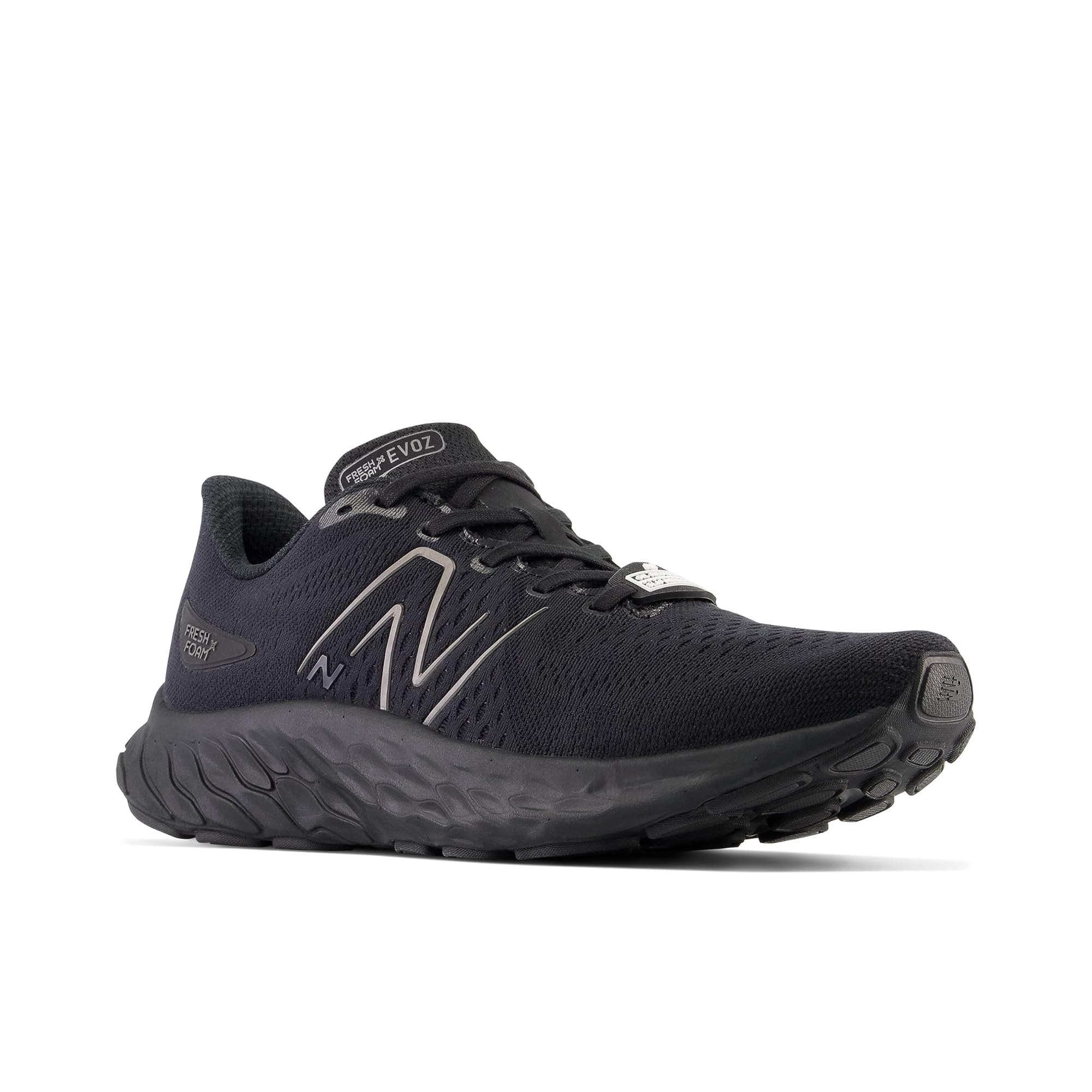 New Balance Fresh Foam X Evoz V3 - Tenis de Correr Antideslizantes para Hombre, Negro/Negro Metálico/Negro, 8 X-Wide