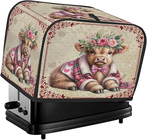 Miniatura 22 de Cubierta moderna para tostadora de uvas de vino tinto, protección de 2 rebanadas contra el polvo y las huellas dactilares, fundas para pan, fundas