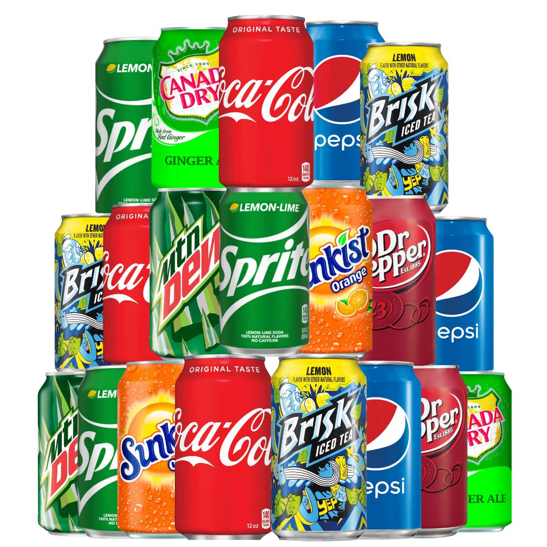 Amazon.com : Soda Soft Drink Variety, 8 Flavor Soda Assortment