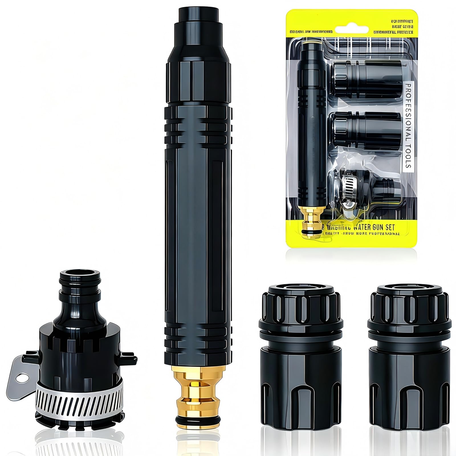 Car Washing Water Gun Set,Washing Water Gun Set,High Pressure Hose Nozzle,Multi Function Lawn & Garden Watering Sprayer,Heavy Duty Garden Hose Nozzle,Spray Nozzles for Cleaning Yard Pets Car