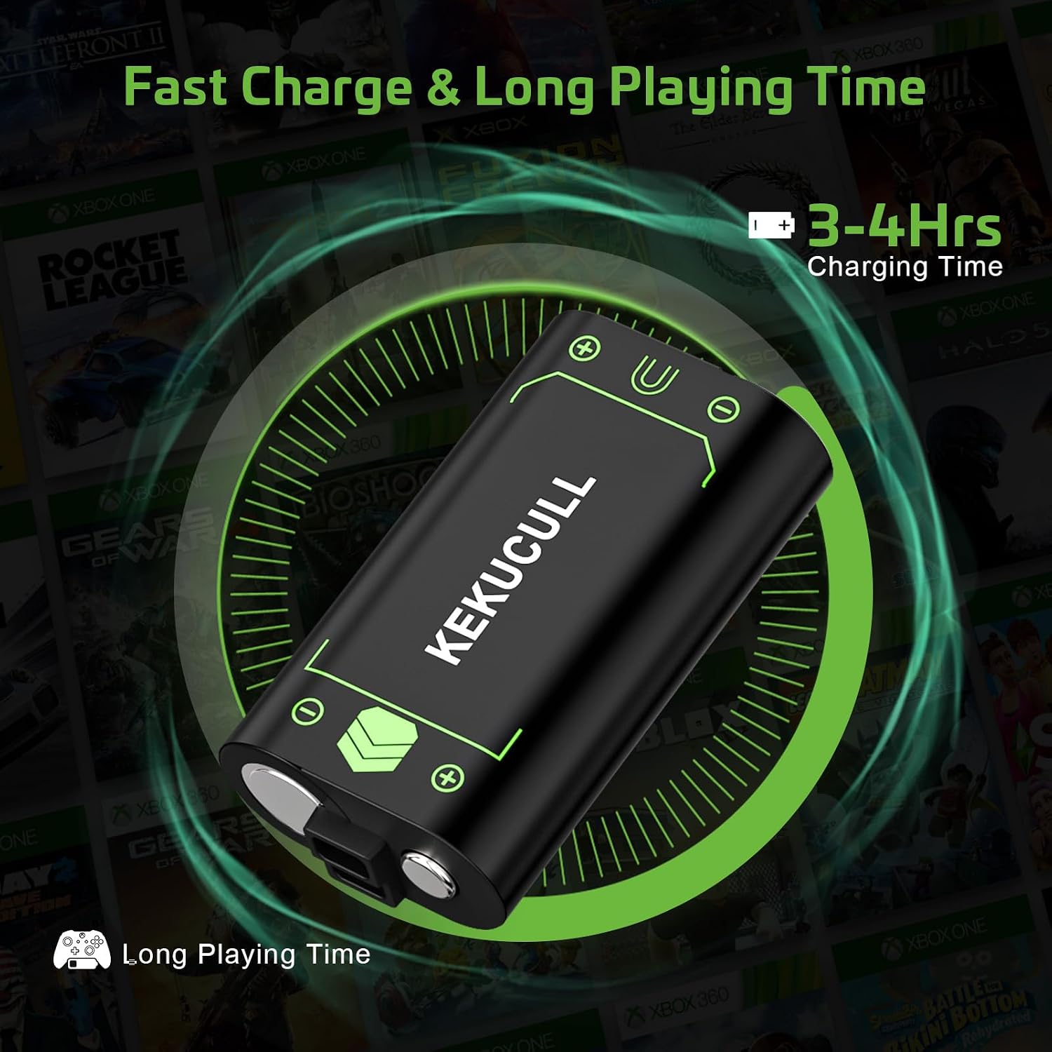 Charging Station Compatible for Xbox Series X|S/One Controller, 2x2500mAh Rechargeable Battery Pack with Controller Charger 4 71NSgO4H6yL. AC SL1500
