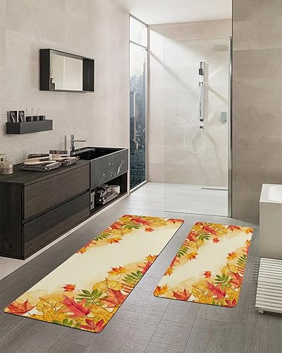 Miniatura 2 de Tapete de baño de hoja de arce para bañera, antideslizante, de secado rápido y absorbente, tierra de diatomeas, fregadero, dormitorio, cocina,