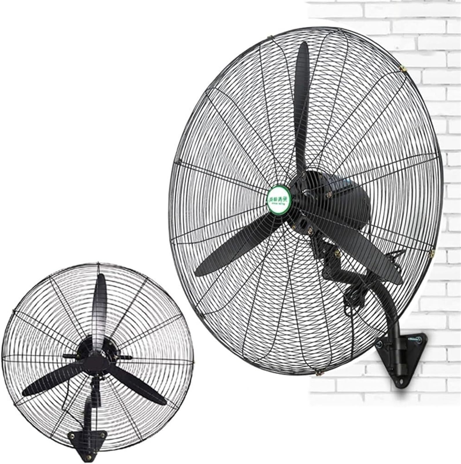 asdchZen Industrial Wall Mounted Fan, 21" High Velocity Wall Fan With 120°Oscillation, 3-Speed Adjustable Tilt, Low Noise For Home Garage Workshop