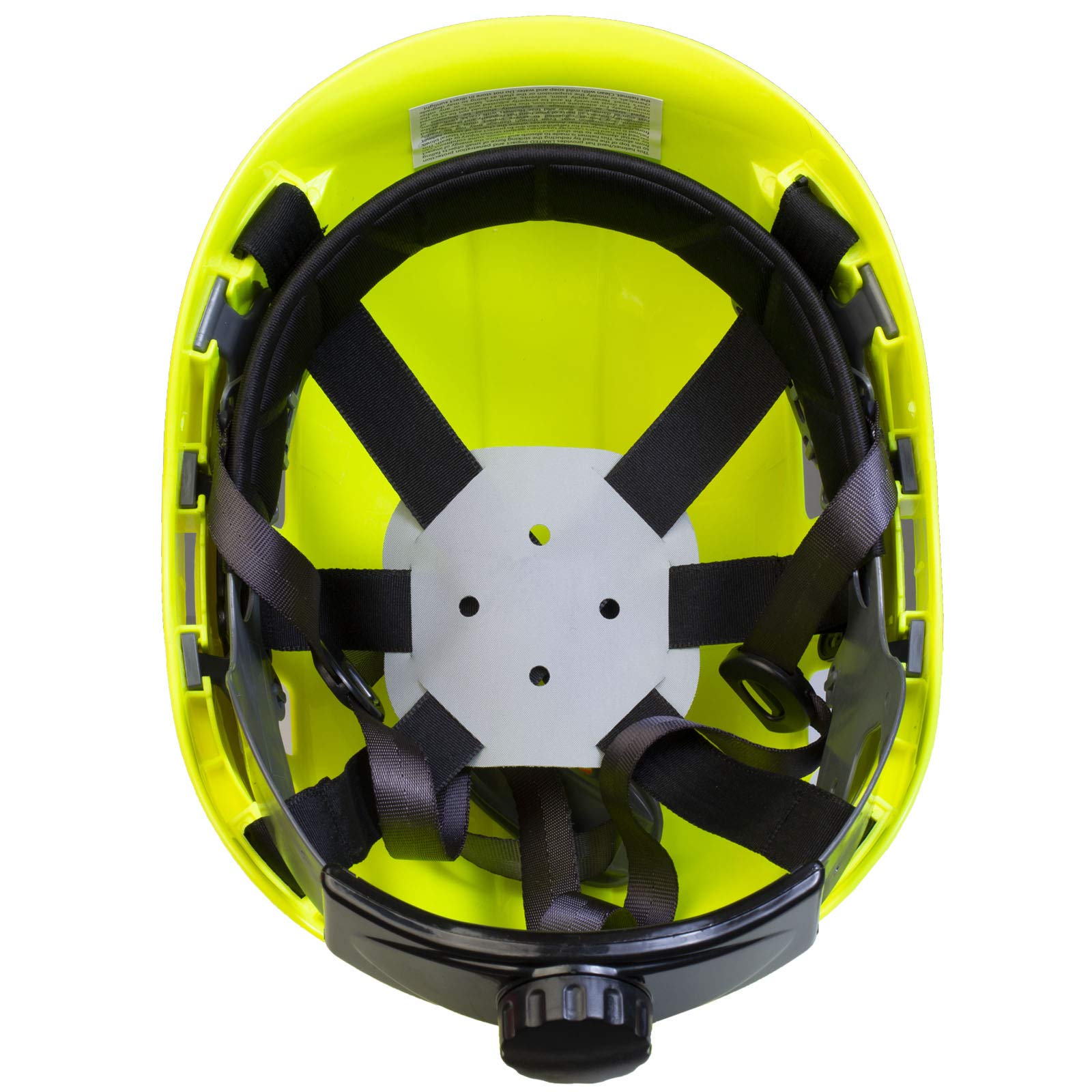 PPE by JORESTECH - ABS Work-At-Height and Rescue twardy kapelusz szczelinowy wentylowany kask z regulowaną grzechotką 6-punktowe zawieszenie ANSI Z89.1-14 (Lime)