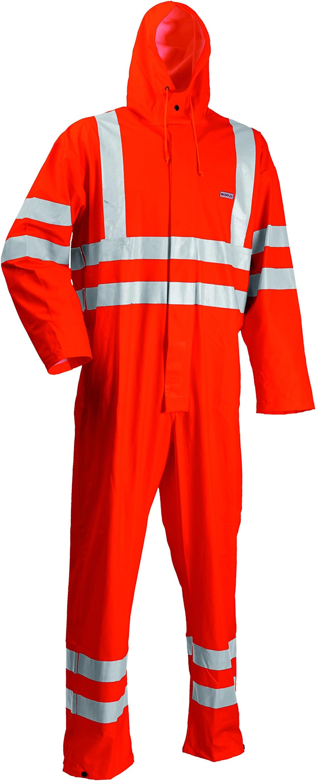 Lyngsoe FR-LR57-05-3XL "Microflex Flame Retardant" Rain Overall, Hi-Vis Orange, 3X-Large