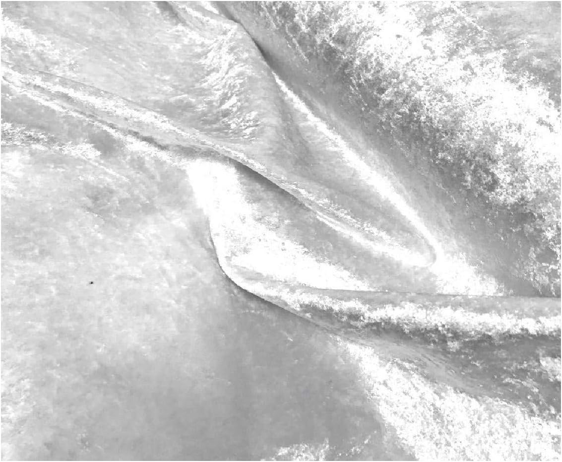 White Wide Velour Craft Crushed Velvet Fabric - 150cm x £3.75M