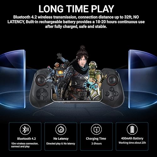 Miniatura 3 de Mando de juego móvil para iPhone 1414 Plus14 Pro14 Pro Max131211 iPad MacBook iOS Android Samsung One Plus TCL tableta PC mando inalámbrico para