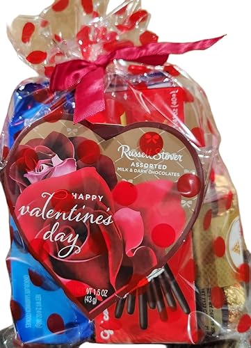 Miniatura 4 de Regalo del día de San Valentín osito de peluche con chocolates y galletas surtido, 10 pulgadas (blanco)