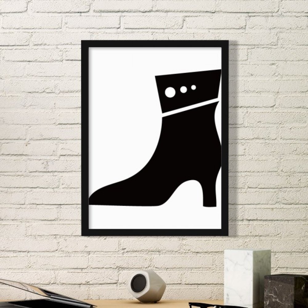 Cadre photo silhouette talons hauts deco salon estampe chic et moderne noir