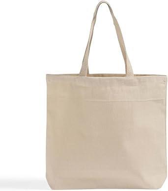 TBF Heavy Cotton Denim Tote Bag 12 Pcs Bulk Canvas Bags with Handles, Large Tote Bags for Shopping & Travel Essentials