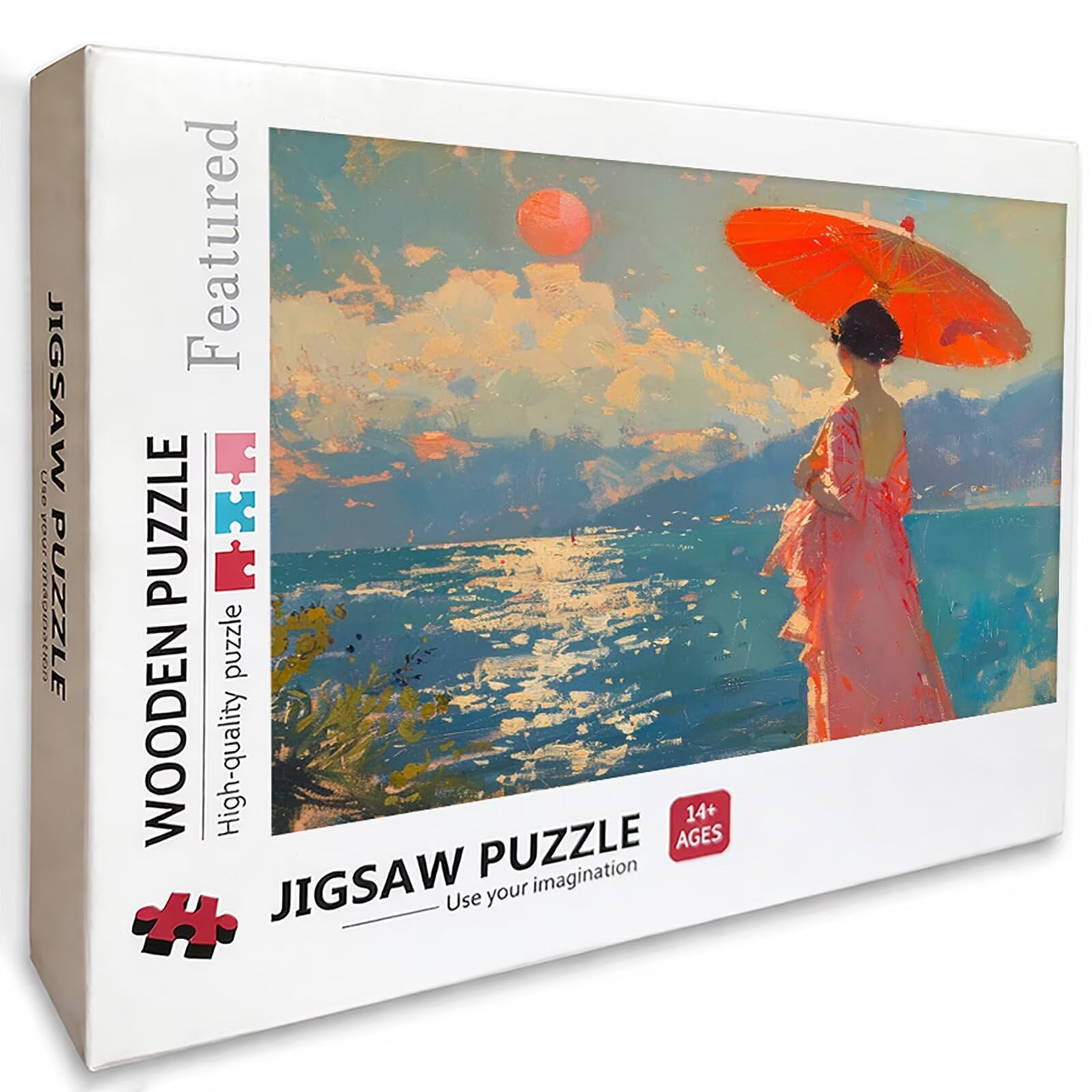 Rosa Puzzle de 2000 Piezas para Adultos, Puzzle Madera con Caja 99x70cm, Rompecabezas Adultos de Alta Dificultad, DIY Juego de Rompecabezas, Pasatiempo Creativo, Decoración de Verano, (Mujer) K-3891