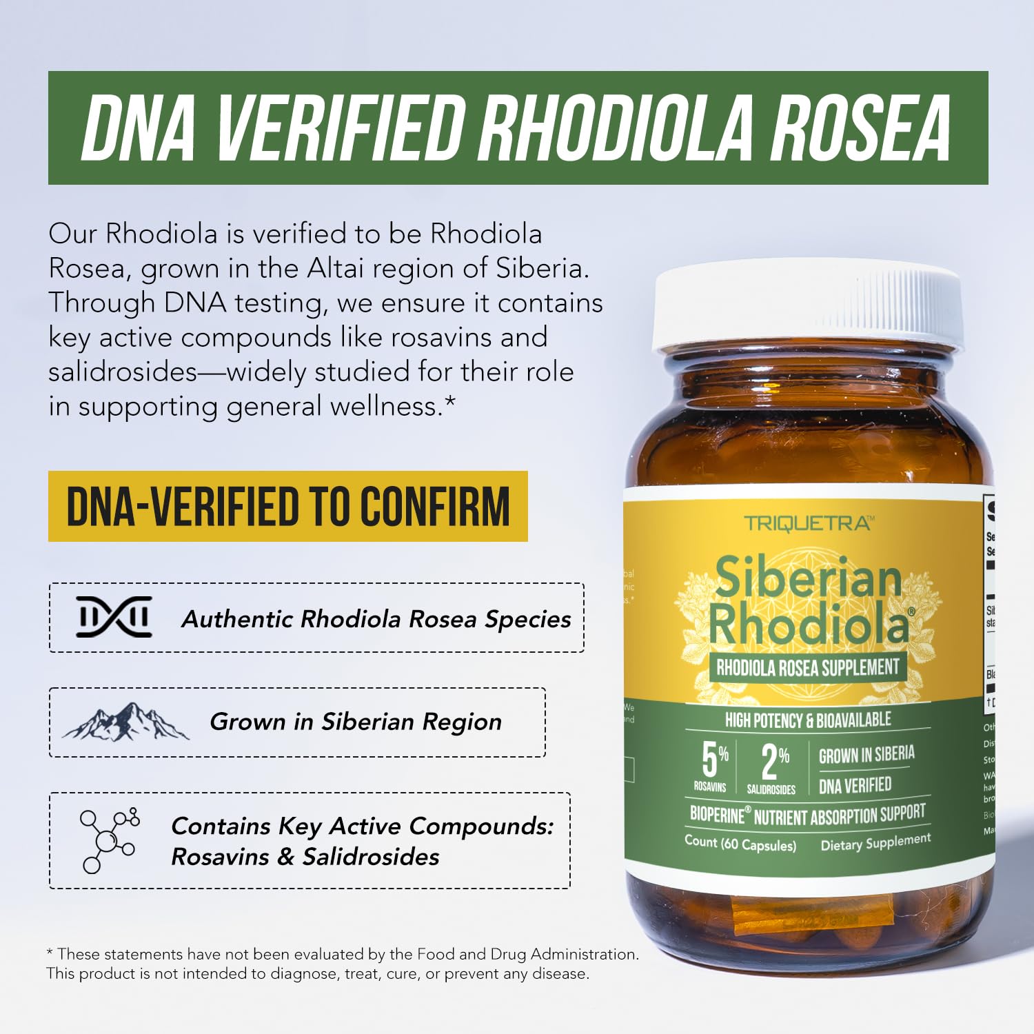 Max Strength Siberian Rhodiola®Rhodiola Rosea 5% Rosavins, 2% Salidroside — Amazon image 6