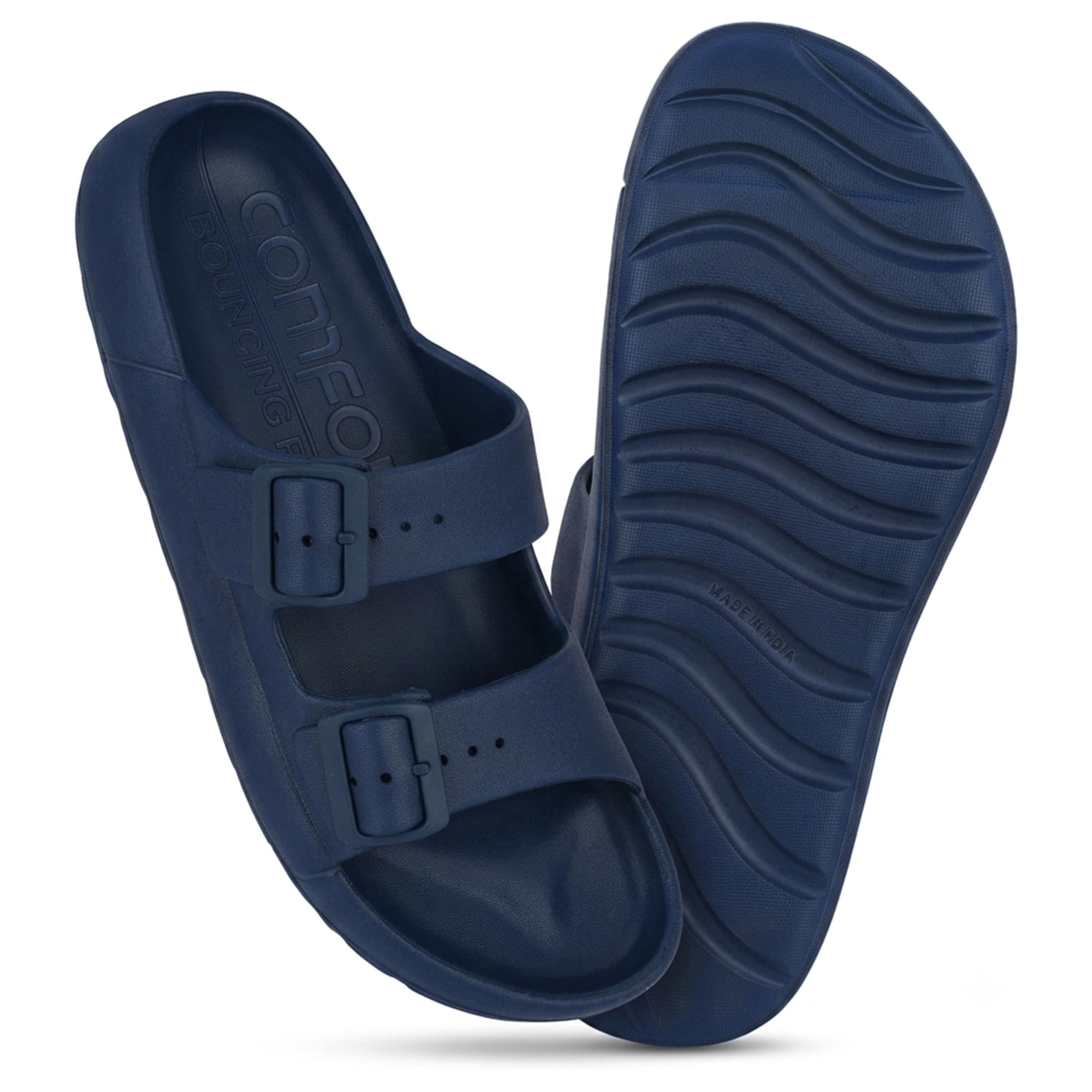 EVA Double Buckle Slippers/Flip-Flop| Adjustable strap Buckle| Comfortable and Light Weight |Stylish Everyday Use Slippers for Men’s-image-8