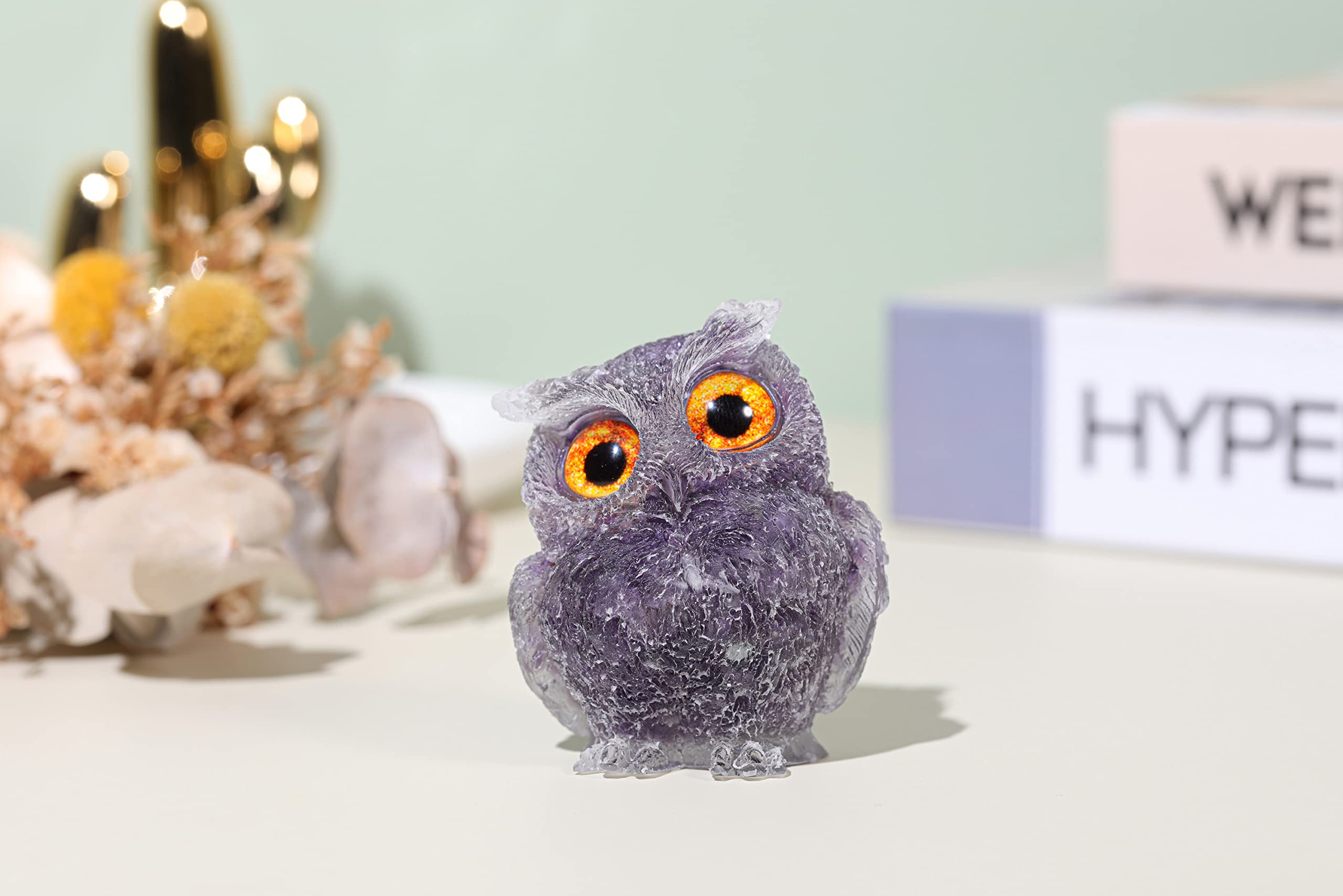 フクロウの石像　置物 楽天市場】ふくろう 置物 石像 16cm ふくろうグッズ 玄関飾り