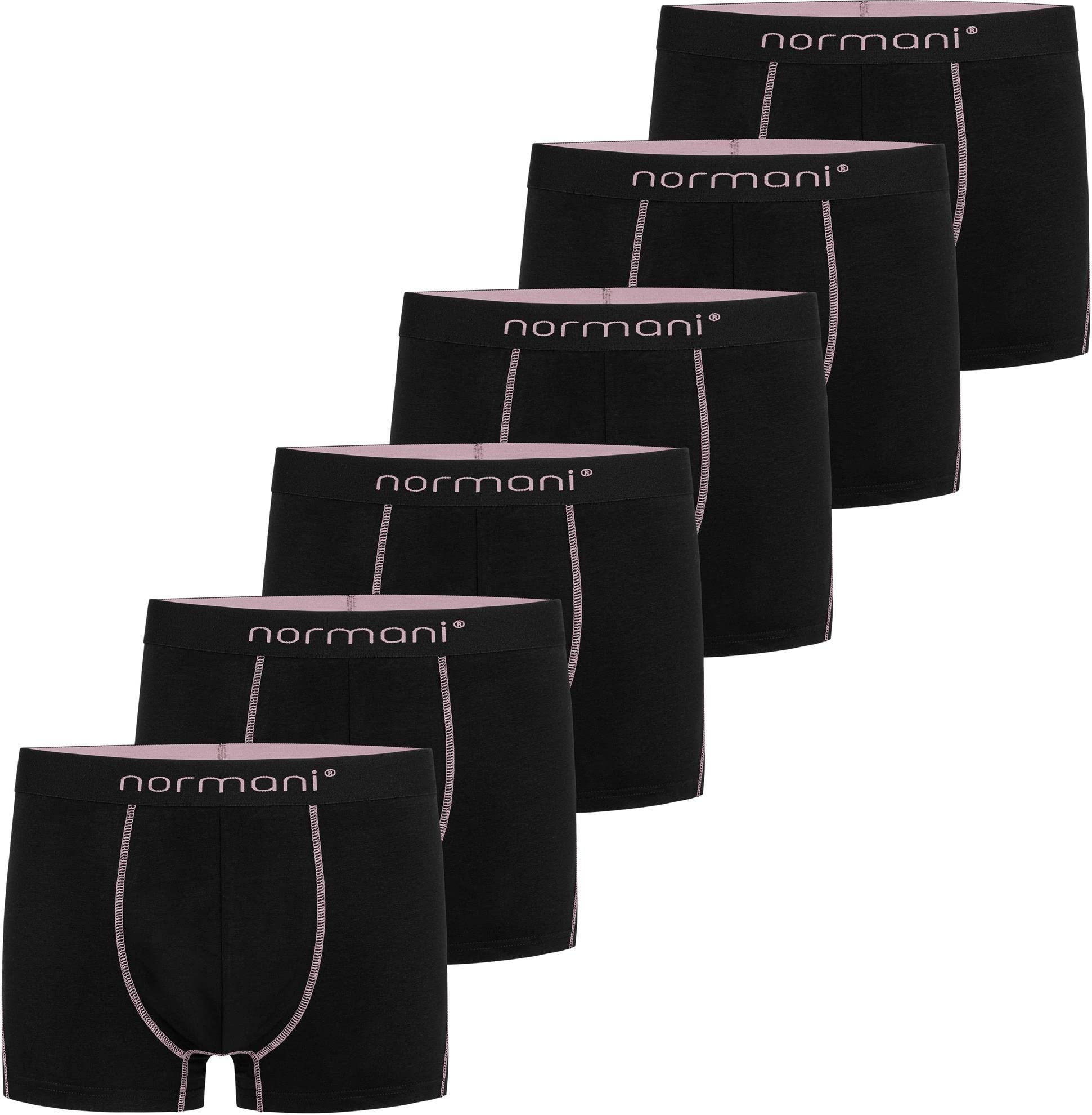 normani 6 oder 12 x Herren Soft Boxershorts - sehr angenehmes Tragegefühl - Männer Unterhosen aus Baumwolle in Größe S - 4XL