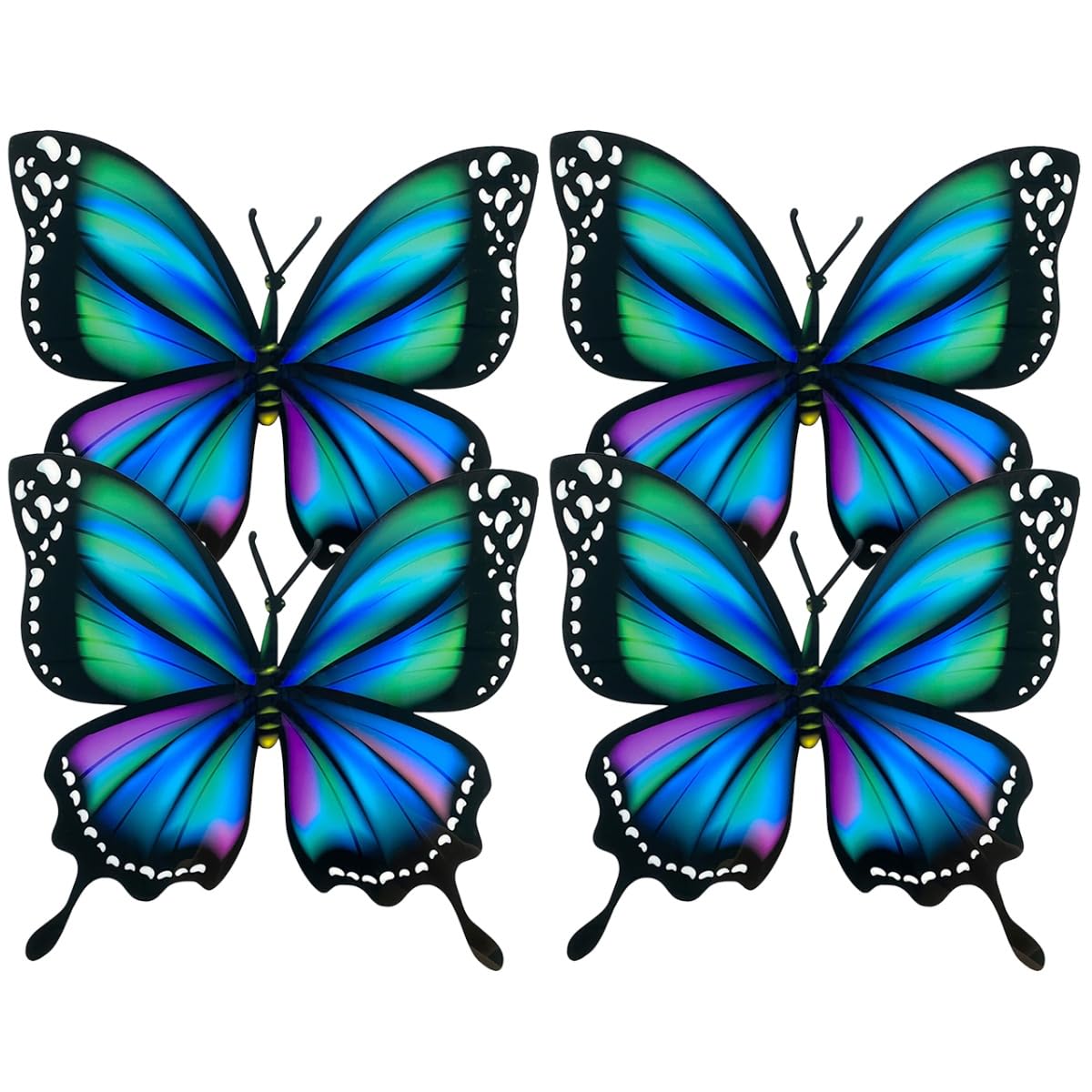 Lurrose 2 Sätze Schmetterling Wandtattoo Kinderzimmer Wandsticker Wall Stickers for Room Wandaufkleber Für Schlafzimmer Wandtattoo Für Schlafzimmer Großer Wandtaste 2 Stück * 2