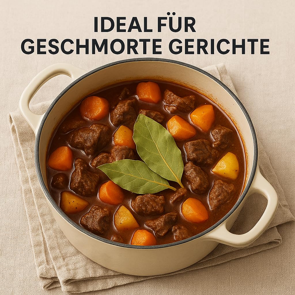 POSH Lorbeerblätter Getrocknet 5kg - Echter Lorbeer für Fleischgerichte, Konserven und Saucen - Lorbeerblatt das dem Geschmack Tiefe verleiht - Gewürz den Geschmack Ausgleichen