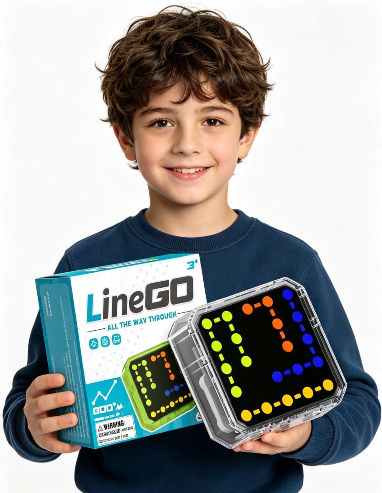 Gioco portatile logico per bambini, sviluppo visivo e intellettuale, attività pratiche che stimolano mente e mani, educazione elettronica per bambini e adulti. Nero