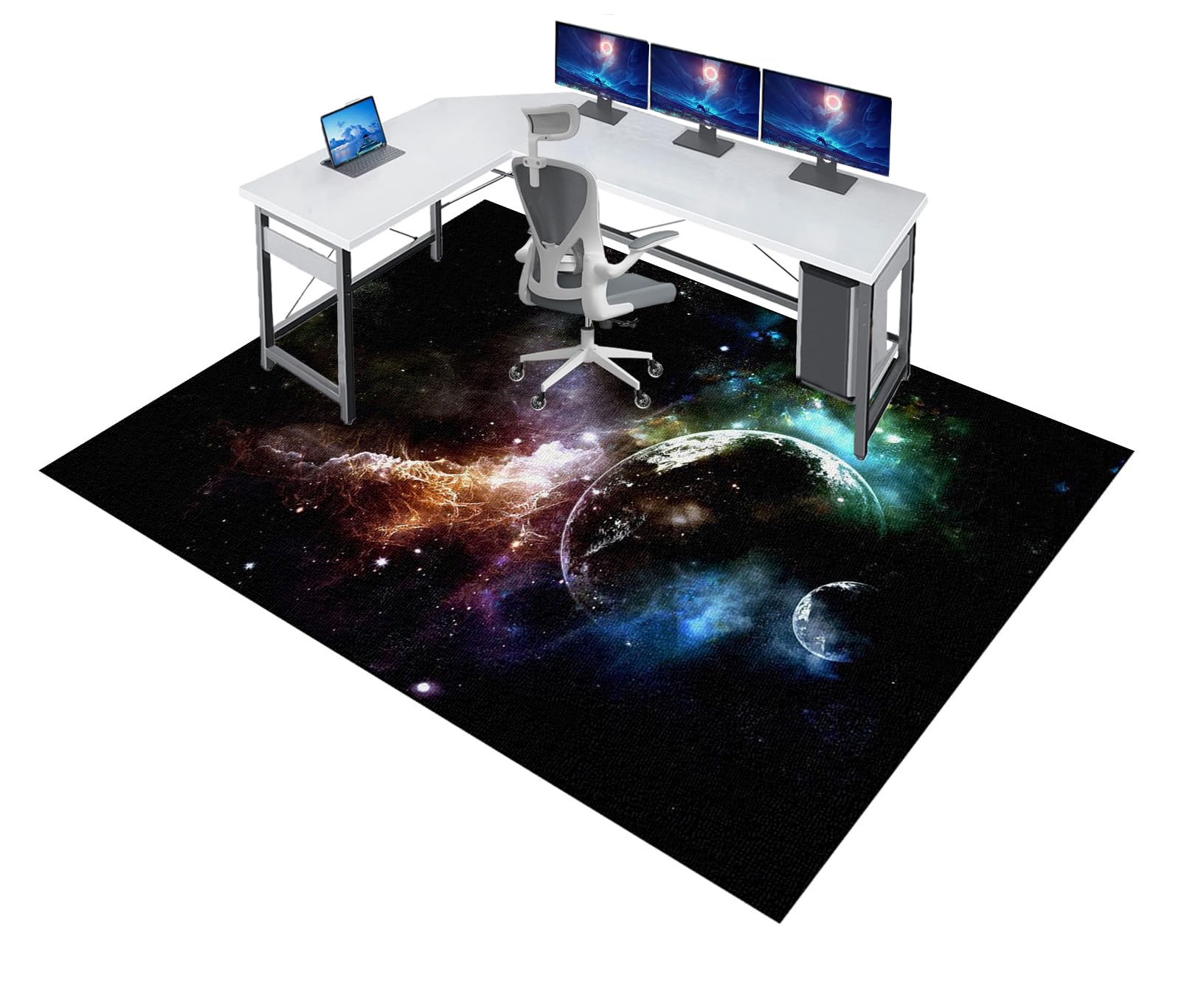 Heavy Duty Office Gaming Chair Mat, Chair Rug for Hardwood Floor Non-slip Computer Chair Mat Desk Chair Mats For Rolling Chairs Floor Protectors for Home Office 100 x 120 cm