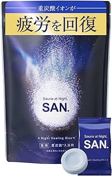 Amazon | SAN. サン 薬用 炭酸 入浴剤 （ ブルー ホワイトムスク / 45g