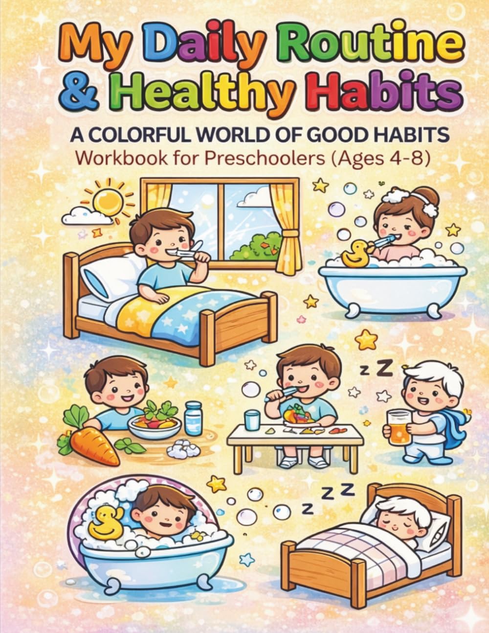 My Daily Routine & Healthy Habits.: A Colorful World of Good Habits Workbook.