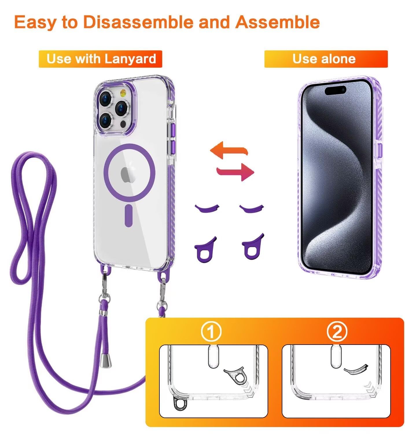 Beajew Cover Magnetica per iPhone 12 Pro Max con Pellicola Vetro