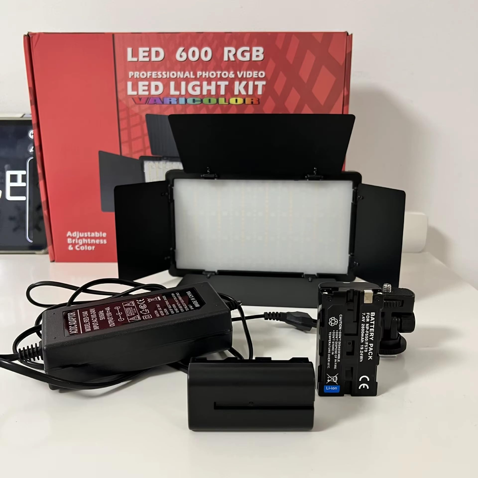 BKN RGB Professional Rechargeable PRO LED 600 Video Light | Professional Multi Colors Panel Fill Light for Photography, Live Streaming & Content Creation with Video Recording/Game Live (Light Only)-image-36