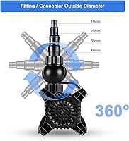 Vista 7 de JEREPET Bomba de agua sumergible 3100 GPH Bomba de estanque de 200 W con cable de alimentación de 33 pies elevación máxima de 18 pies con bolsa