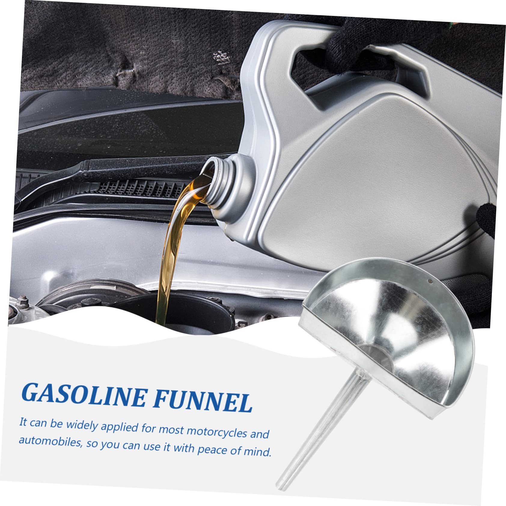 INOOMP Embudo Para Aceite y Metal Resistente Filtro De Malla Para Coche y Moto