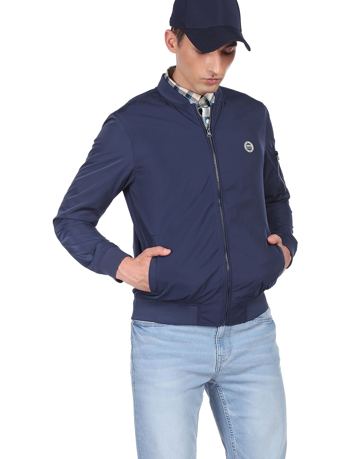 Cotton Blend Men's Trench Standard Length Coat-image-14