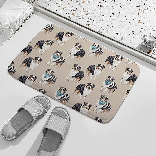 Miniatura 9 de Lindas alfombras de baño decorativas para dormitorio, cocina, alfombra de baño de espuma viscoelástica suave antideslizante para suelo de inodoro,