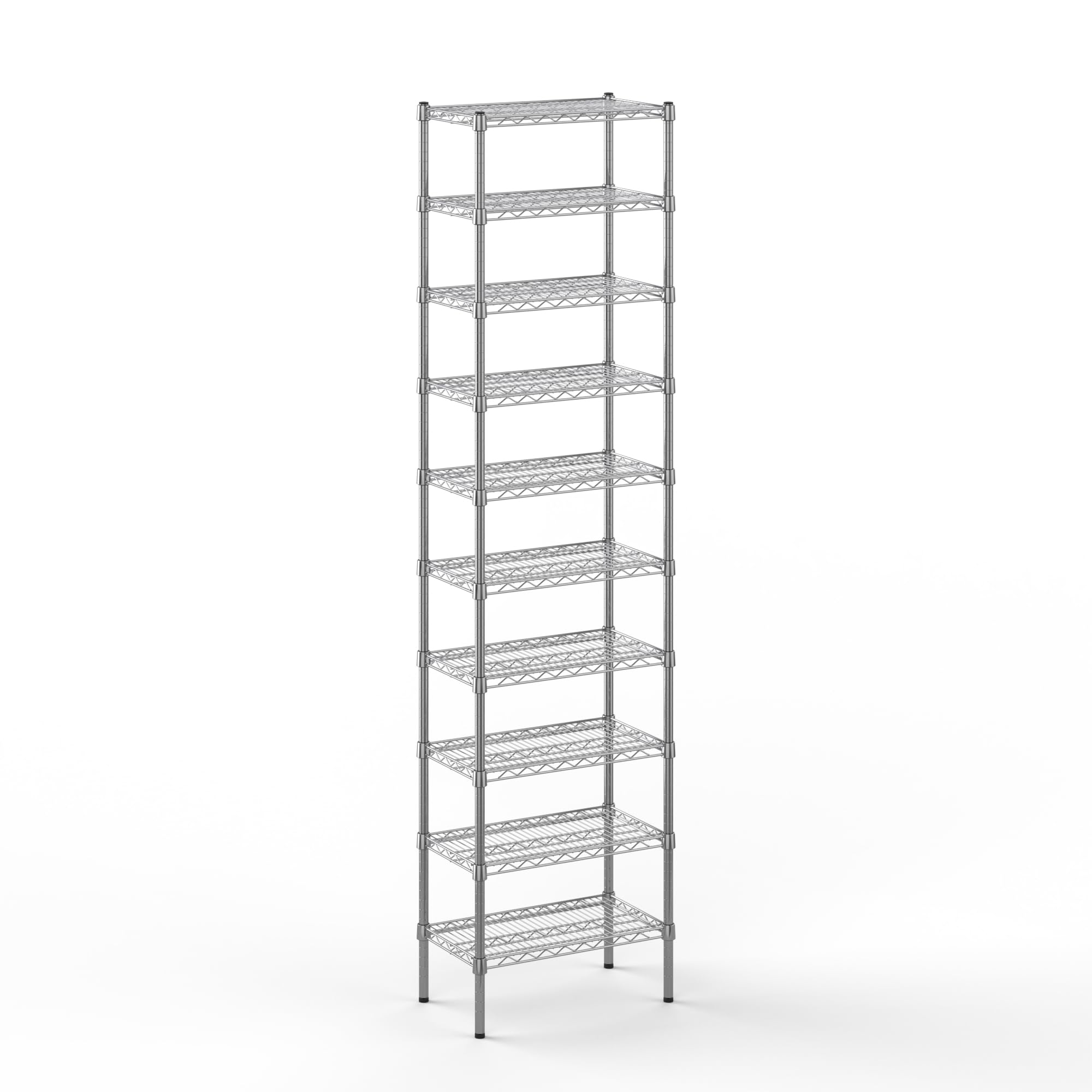 14" Deep x 24" Wide x 96" Height Wire Shelving Kit | 10-Tier | NSF Commercial Storage Rack Unit