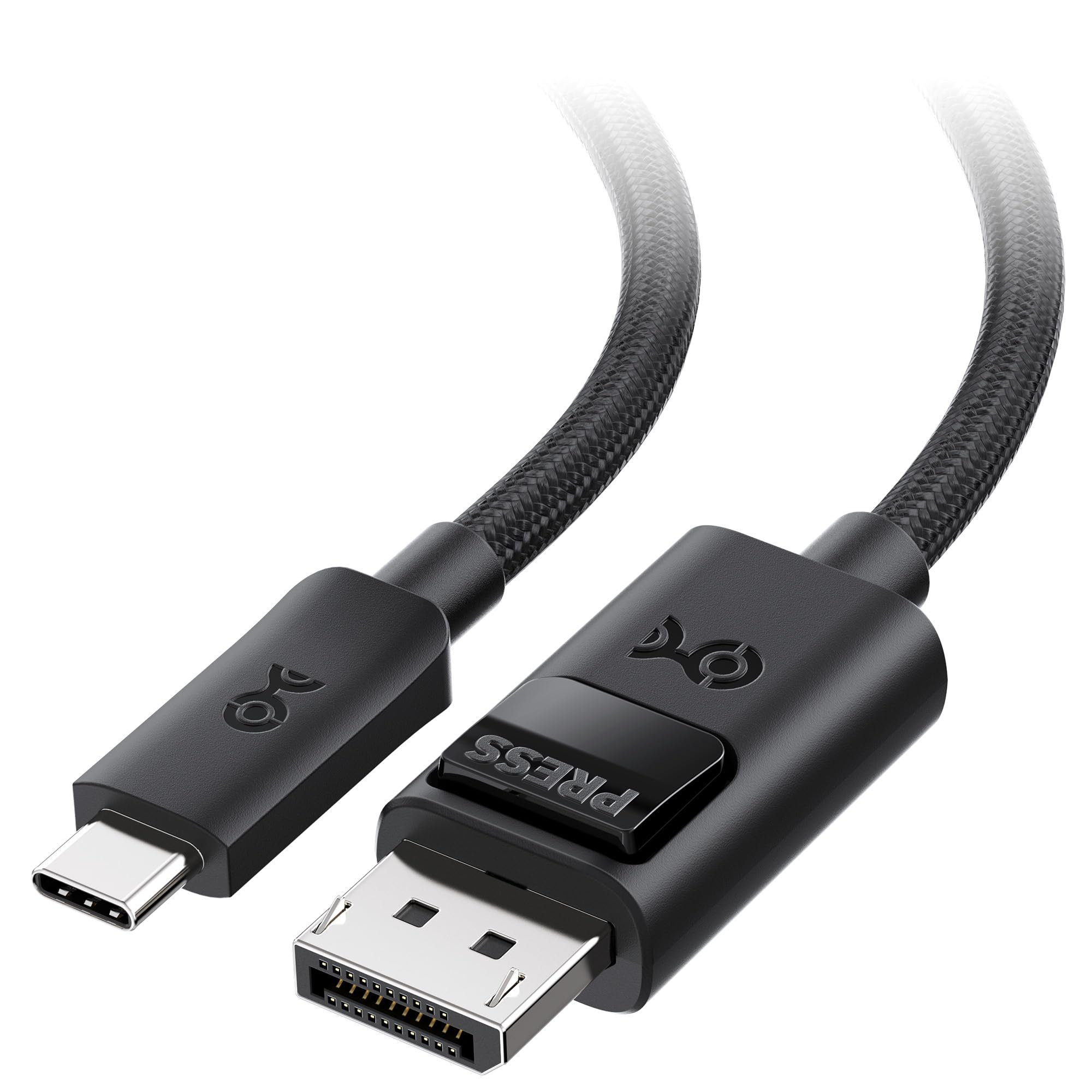 Cable Matters Unidirektionales USB C auf DisplayPort 2.1 Kabel 1,8 m, 54 Gbit/s DP54 (UHBR13.5), 8K@165Hz/4K@480Hz, Thunderbolt 5 zu DisplayPort Kabel – nicht für USB-C Monitor