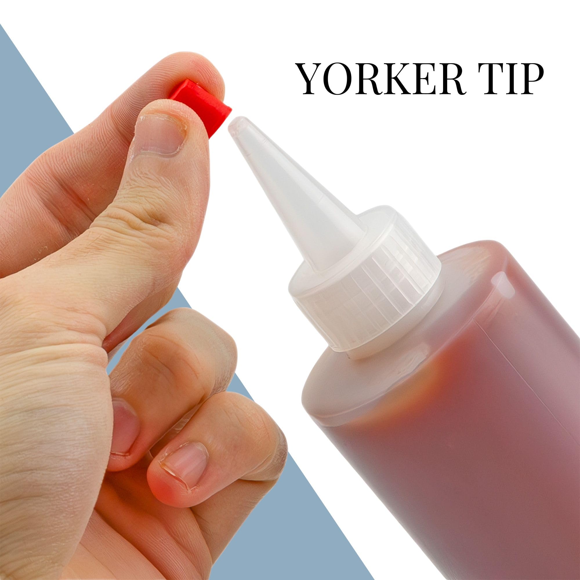 8oz Squeeze Bottles - 6 Pack for Crafts & Kitchen -8