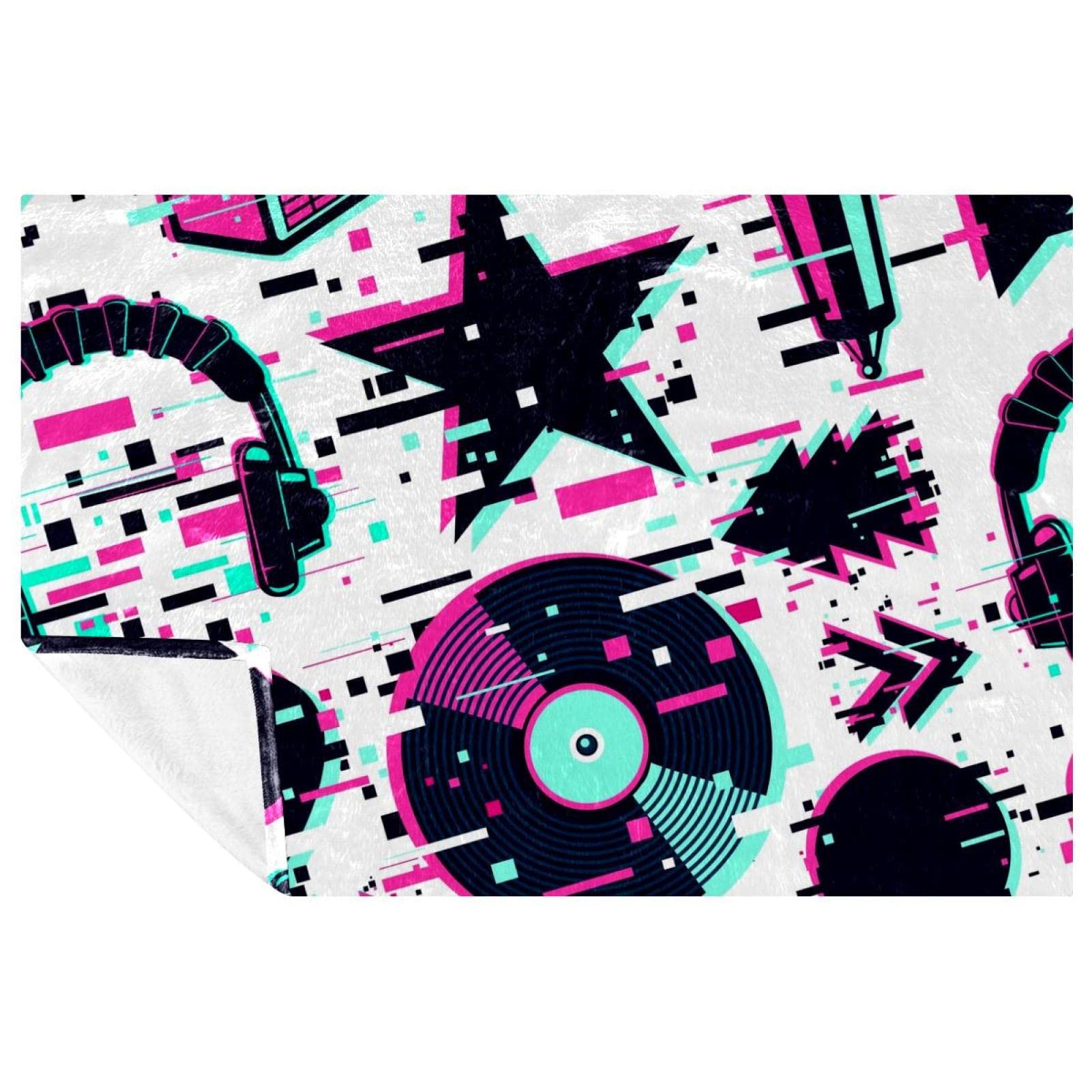 Couverture chaude pour canapé Glitch plaid doux contre le froid 150x100