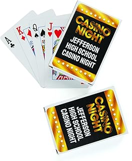 Fun Express Casino Playing Cards with Personalized Box - Toys - 12 Pieces