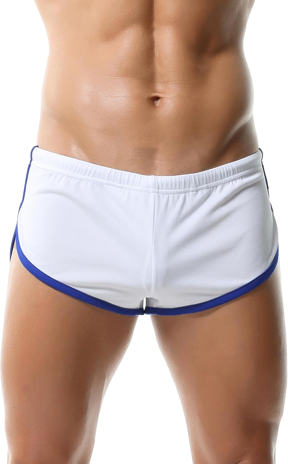 Men's Athletic Short Split Side Booty Short Bottoms for Running Gym Workout with Pouch - Image 6