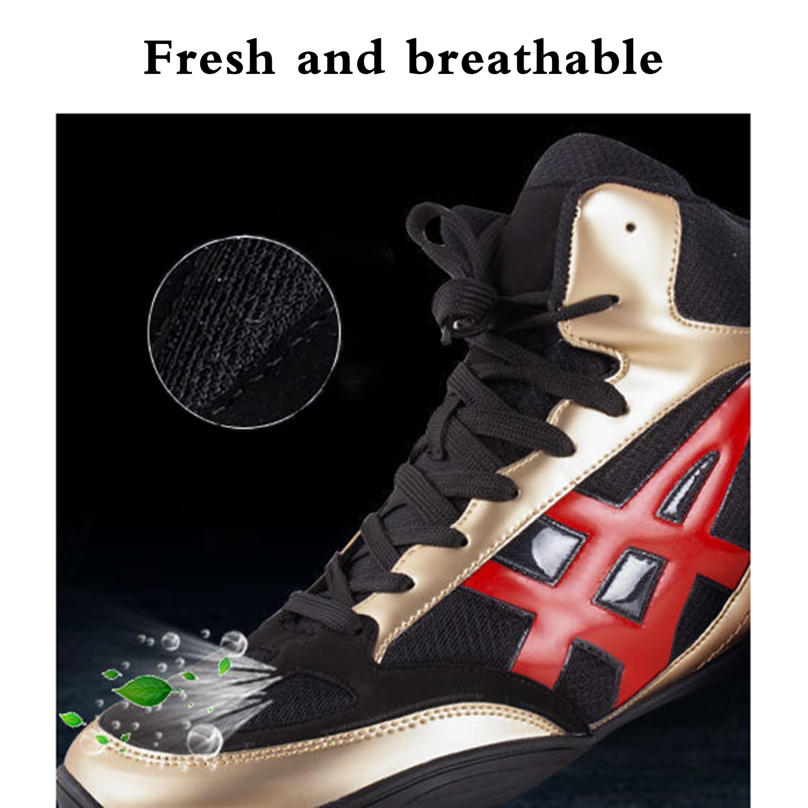 Scarpe Da Boxe Unisex | Stivali Alta Caviglia | Traspiranti E Antiscivolo | Per Arti Marziali E Fitness - Foto 9