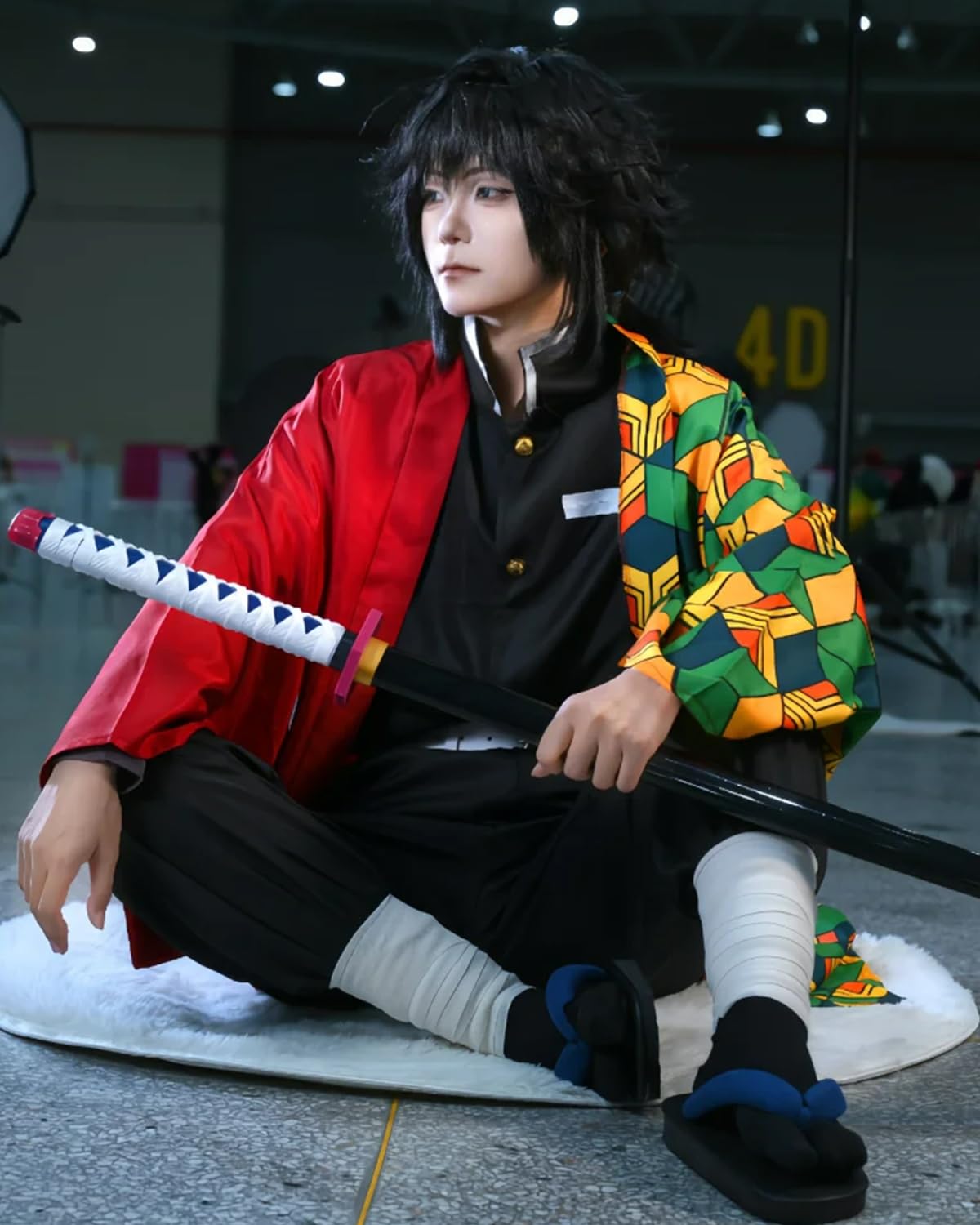 CR ROLECOS Tomioka Giyuu Cosplay Costume Demon Slayer Kimetsu No Yaiba Halloween Kimono Uniforms Costumes S - Image 2