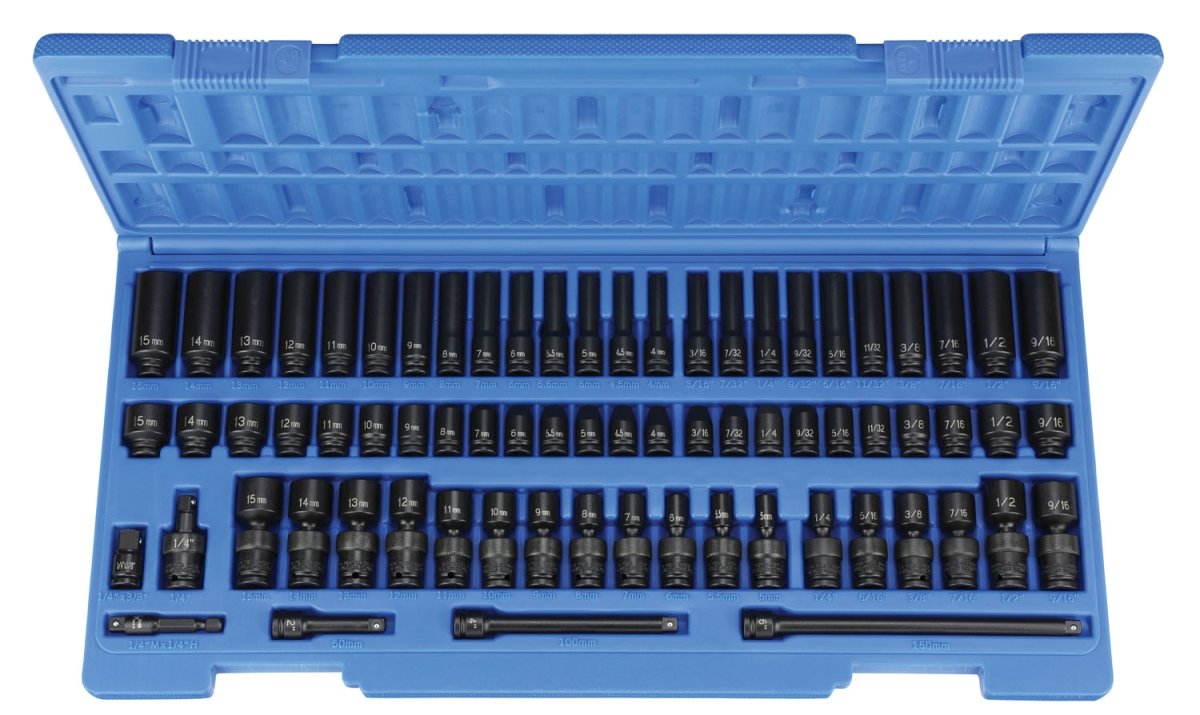 Grey PneumaticGRY-9772 0.25 in. Surface Drive 72 Piece