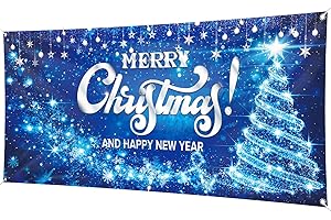 Christmas Garage Door Banner, Merry Christmas Garage Cover