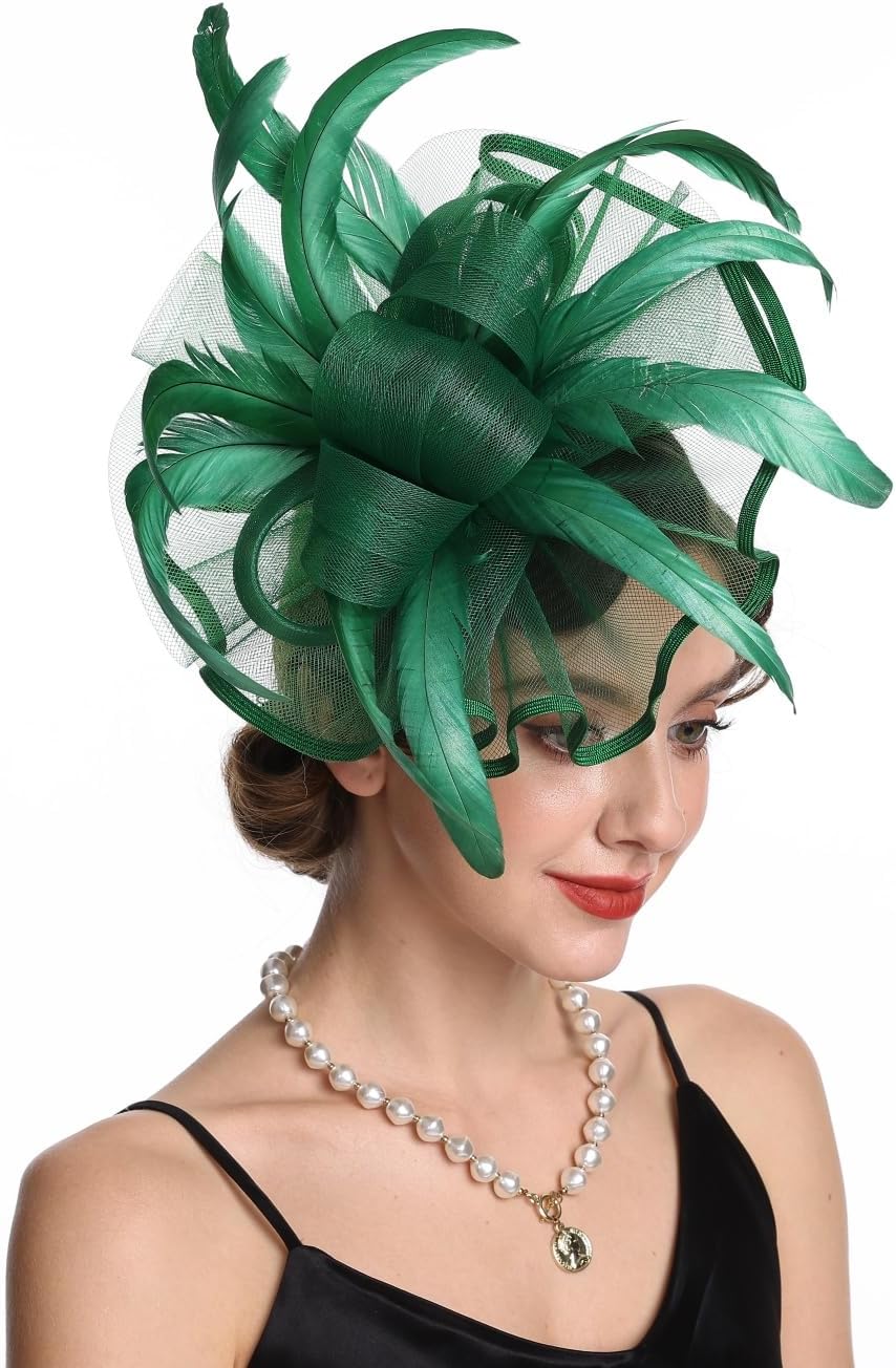 Women Fascinators Hats Flower Fascinators with Headband and Clip Tea Party Headwear for Women and Girls