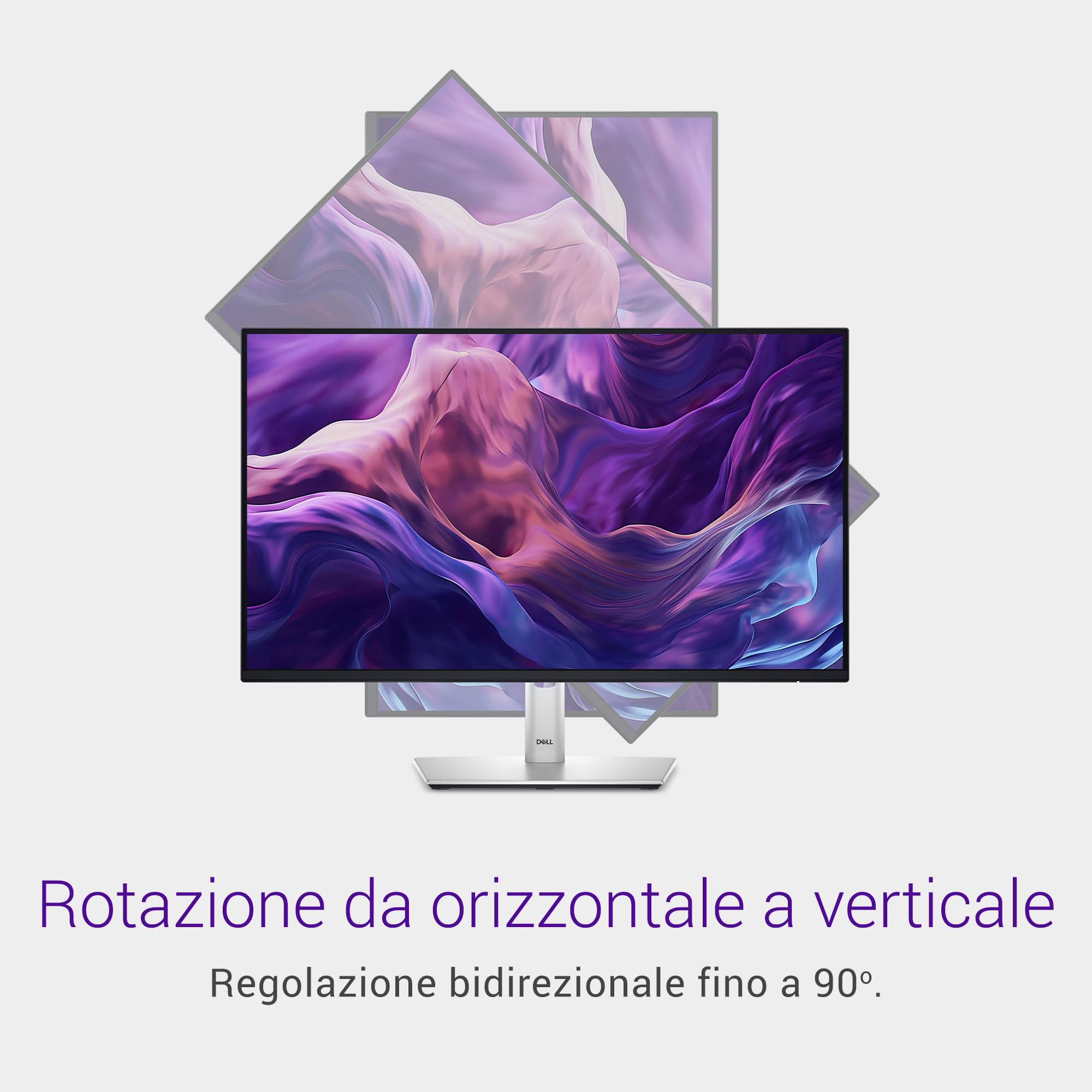 Dell P2425H 24" Full HD 100Hz Monitor IPS 99% sRGB USB-C DisplayPort HDMI Nero