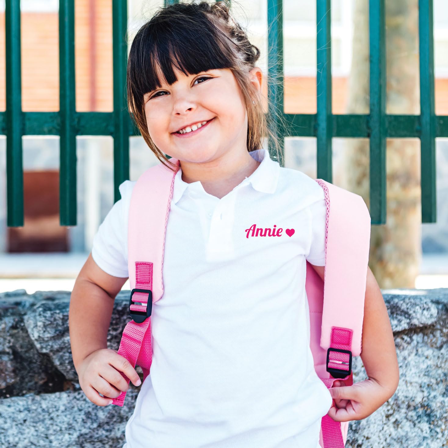 Polo per Bambini Personalizzata con Foto, Logo o Testo – Polo Classica con Bottoni, Maglia Uniforme Scolastica per Ragazzi e Ragazze, Disponibile Anche Senza Stampa